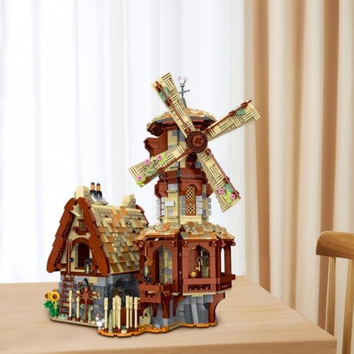 JMBricklayer Medieval Windmill Building Set for Adults