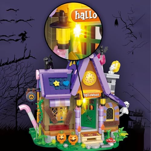 Halloween Themed Modular House Building Block Set 780PCS