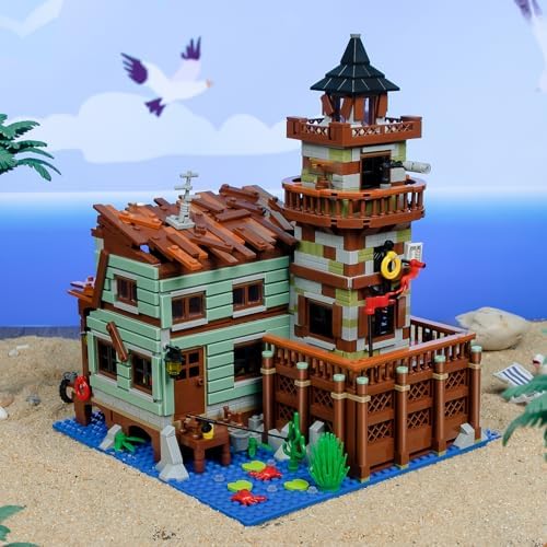 Fishing Village Store House Building Set with LED Lights