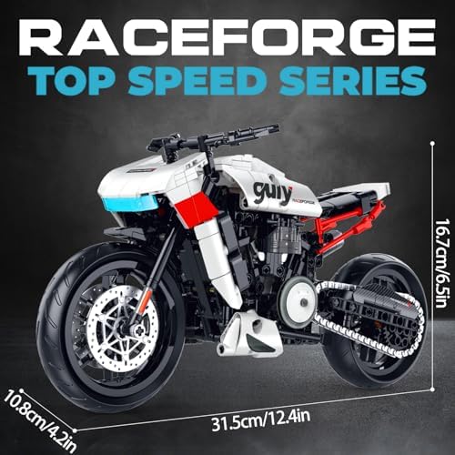 18 Scale Adventure Touring Motorcycle Building Set for Adults