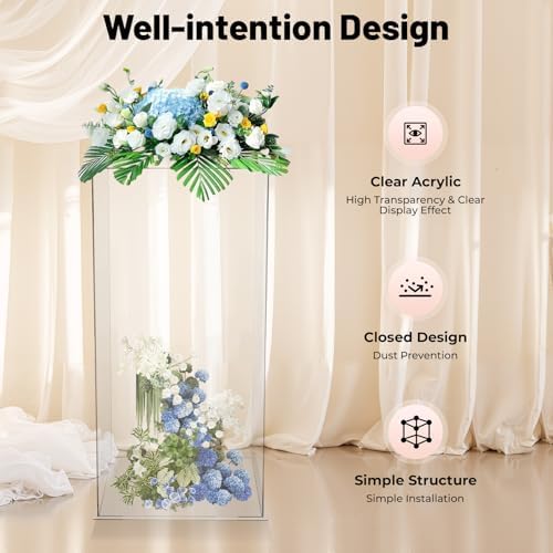 HAOREBAIYU Display Cube Pedestal Art Sculpture Box