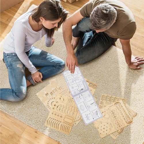 RUIFAM 3D Wooden Puzzle Lotus Pavilion