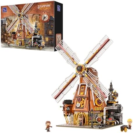 Steampunk Windmill Building Set for Adults