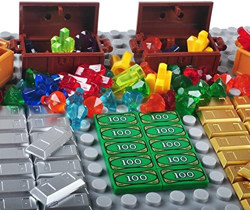 Treasure Building Blocks Set DIY Gold Bar Jewelry Kit