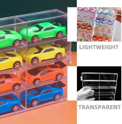 ARTIBETTER 2pcs Miniature Display Case for Collectibles Car Models and Figurines