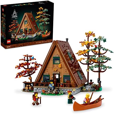 LEGO Ideas A-Frame Cabin 21338 Display Set