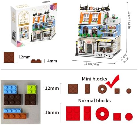 RAVAYO City Garden Hotel Building Set with LED Lights