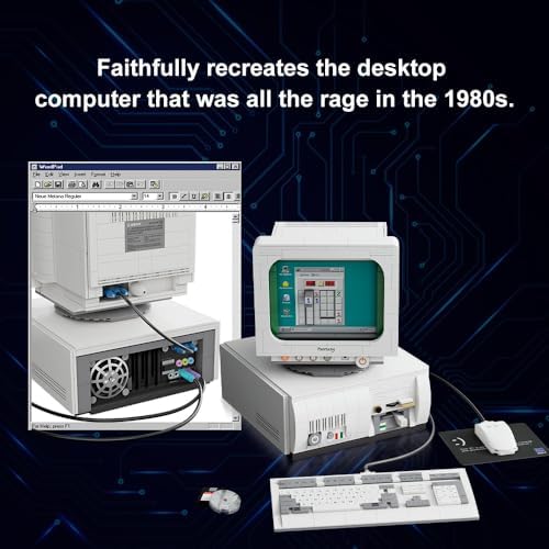 Retro Computer Building Set for Adults