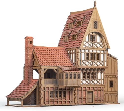 DIY Wooden Guild Hall Building Kit for Teens and Adults