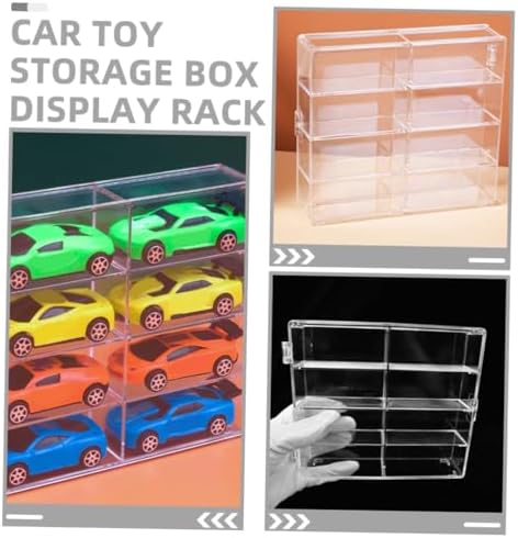 GANAZONO Car Model Storage Box Display Case 2 Pack