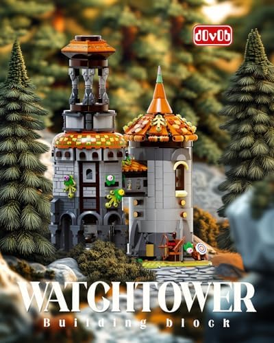 dOvOb Medieval Watchtower Building Blocks Set with 1326 Pieces