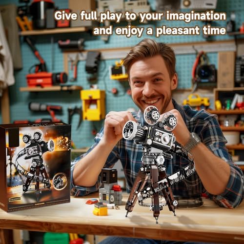 Retro 3 in 1 Camera Building Set for Adults
