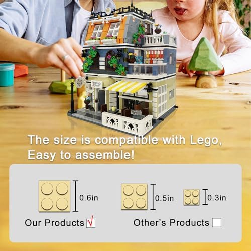 ENJBRICK Garden Hotel Building Kit 1316 PCS Modular Set