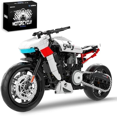 18 Scale Adventure Touring Motorcycle Building Set for Adults