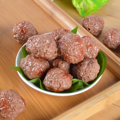 Abaodam Artificial Beef Meatballs 8Pcs Play Food Decoration