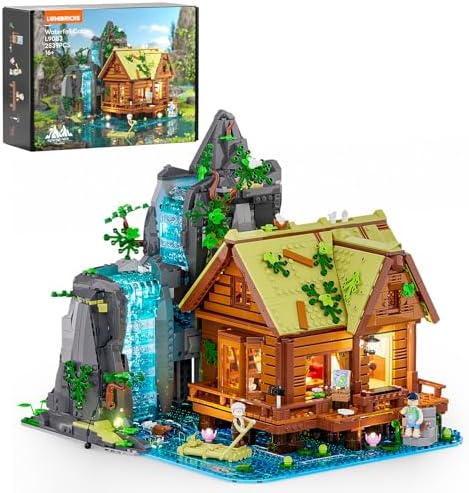 Lumibricks Waterfall Cabin LED Building Set
