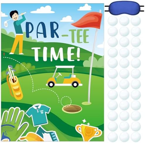 Cholemy 38 Piece Golf Party Game Set with Blindfold