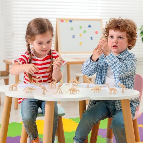 60 PCS Dinosaur Fossil Skeletons Science Toy Set
