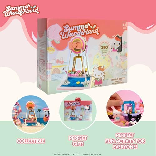 Hamee Hello Kitty Friends Summer Wonderland Water Theme Park Building Block Set