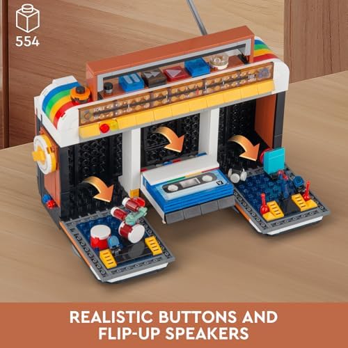 Retro Radio Classic Building Blocks Set 554 Pieces