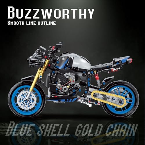 MJDDJA 18 Motorcycle Building Set for Adults