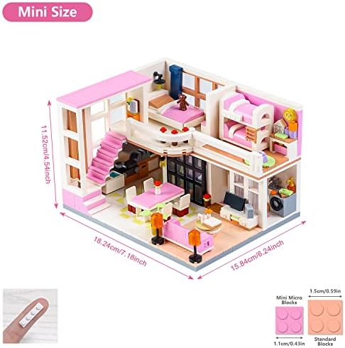 PinkBee Friends Duplex Apartment Building Blocks Set 1221 PCS