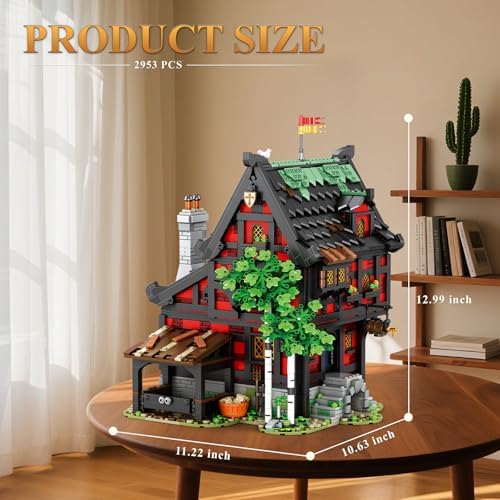 Medieval Crusader Inn Building Block Set 2953PCS