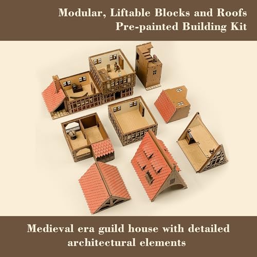 DIY Wooden Guild Hall Building Kit for Teens and Adults