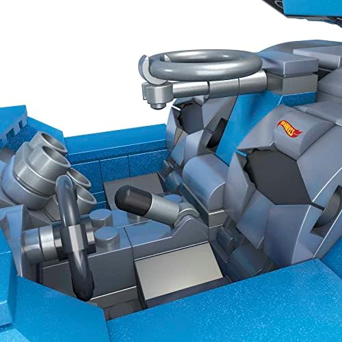MEGA Hot Wheels Race Car Building Set Twin Mill 635 Pieces Blue