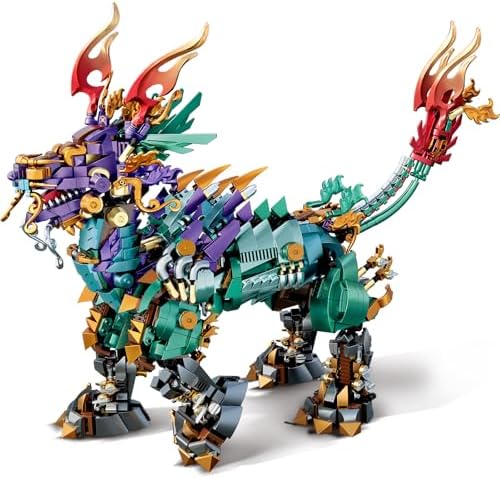 NUTCRACKER Cool Mechanical Kirin Building Set 1616 Pieces