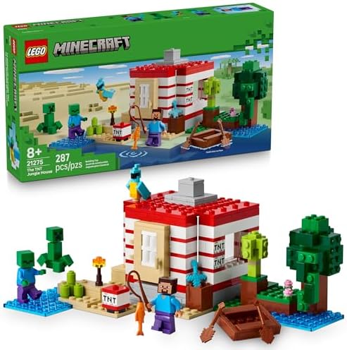 LEGO Minecraft TNT Jungle House 21275 Kids Toy