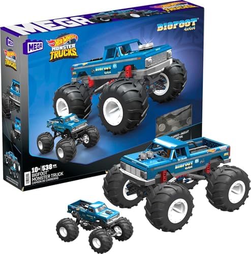 MEGA Hot Wheels Bigfoot Monster Truck Building Set for Adults 118 Scale
