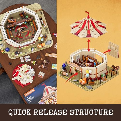 Travelling Circus Lighting Building Set - The Wild West Show 1962 Pcs