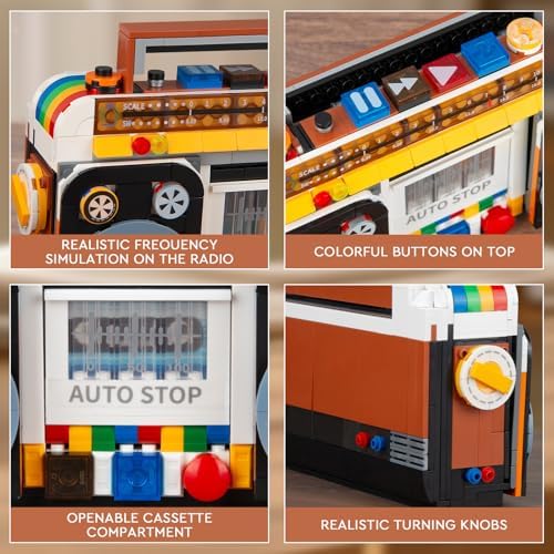 Retro Radio Classic Building Blocks Set 554 Pieces