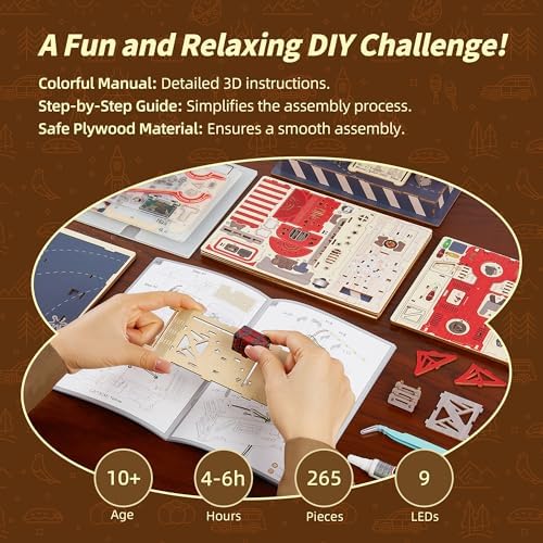 3D Travel Truck Puzzle Kit - LED Lighted DIY Model