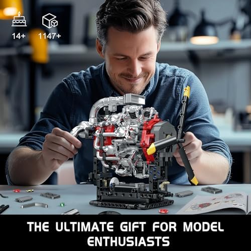 Mould King 7-Cylinder Radial Aircraft Engine Building Kit