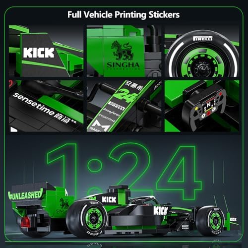CaDA C55032W Kick Sauber F1 Team C44 Racing Building Set 124 Scale