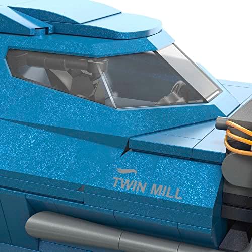 MEGA Hot Wheels Race Car Building Set Twin Mill 635 Pieces Blue