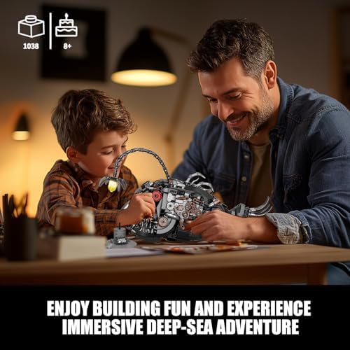 Steampunk Lantern Fish Building Set with Light 1038 PCS
