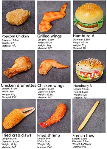 Lenmipot 2pcs Artificial Fake Chicken Wings Model
