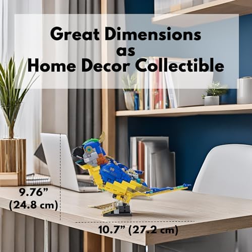 Steampunk Macaw Building Block Toy Set 490 Pcs