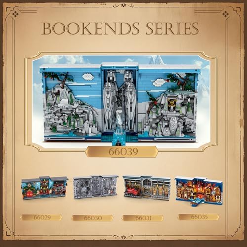 Reobrix Books of the Kings Bookshelf Set with Light