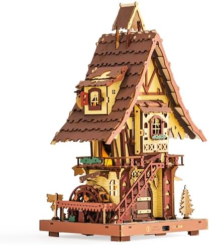 ROKR Cuckoo Clock 3D Wooden Puzzle Kit for Adults