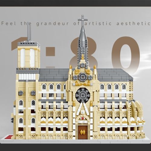 Micro Mini Notre Dame Cathedral Building Block Set 2908 Pieces