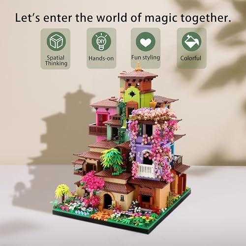 Kurimiaro Architecture Cherry Blossom Villa Building Blocks Set for Girls 14 7080PCS