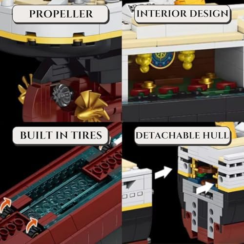 Liberty Imports Titanic Building Blocks Set