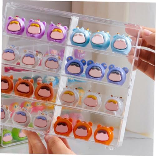 NUOBESTY 2pcs Tiered Display Case for Collectibles