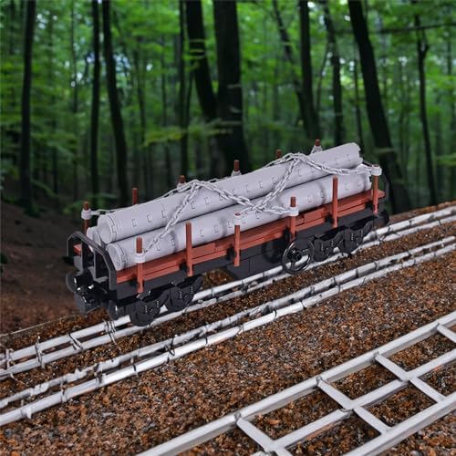 Podafu 6IN1 City Freight Train Building Set for Teens and Adults