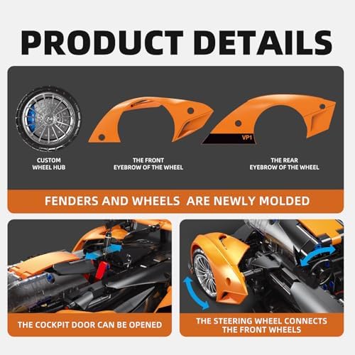 Remote Control Building Car 114 Solus GT 817pcs