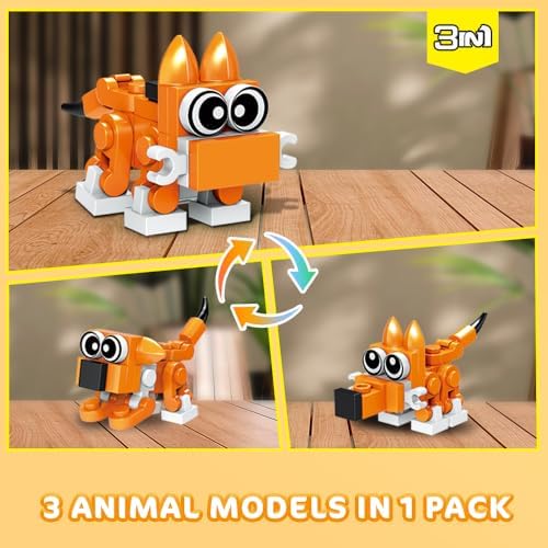 HOGOKIDS 60 Piece Animal Building Blocks Party Favors for Kids